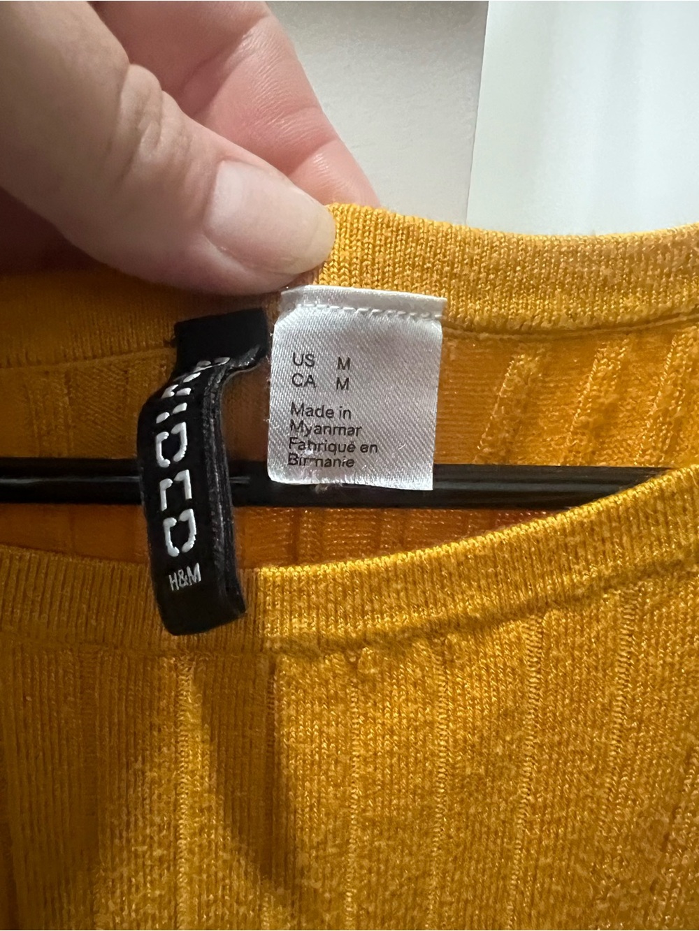 H&M Ribbed Mustard Halter Tank Top - Picture 4 of 6